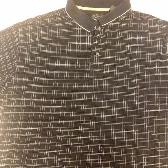 ‎Greg Norman Collection black patterned polo shirt - Picture 2 of 10